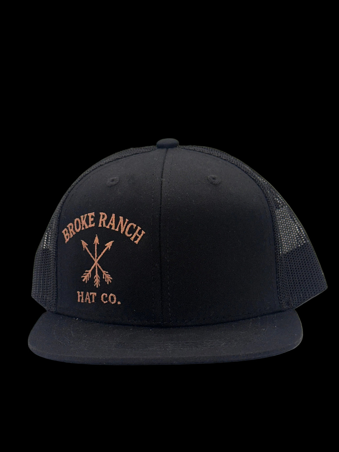 Black cap with 'Broke Ranch Hat Co.' logo