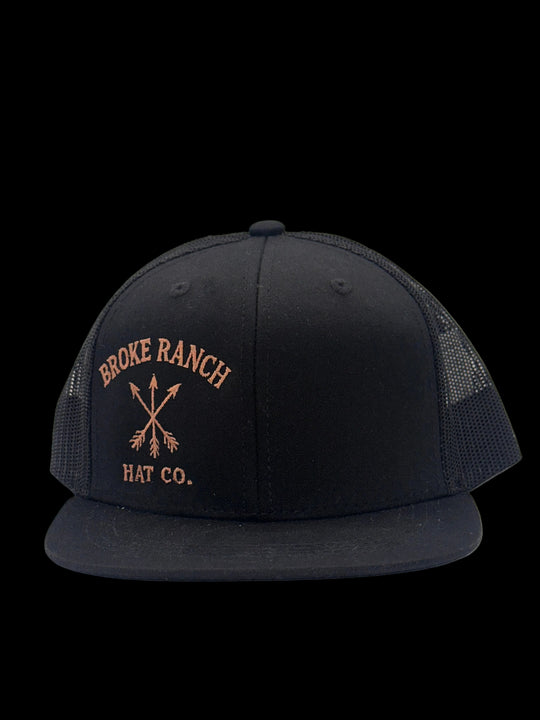 Black cap with 'Broke Ranch Hat Co.' logo
